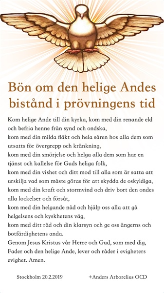 Förbön för Katolska kyrkan och biskopsmötet i Rom för skydd av minderåriga